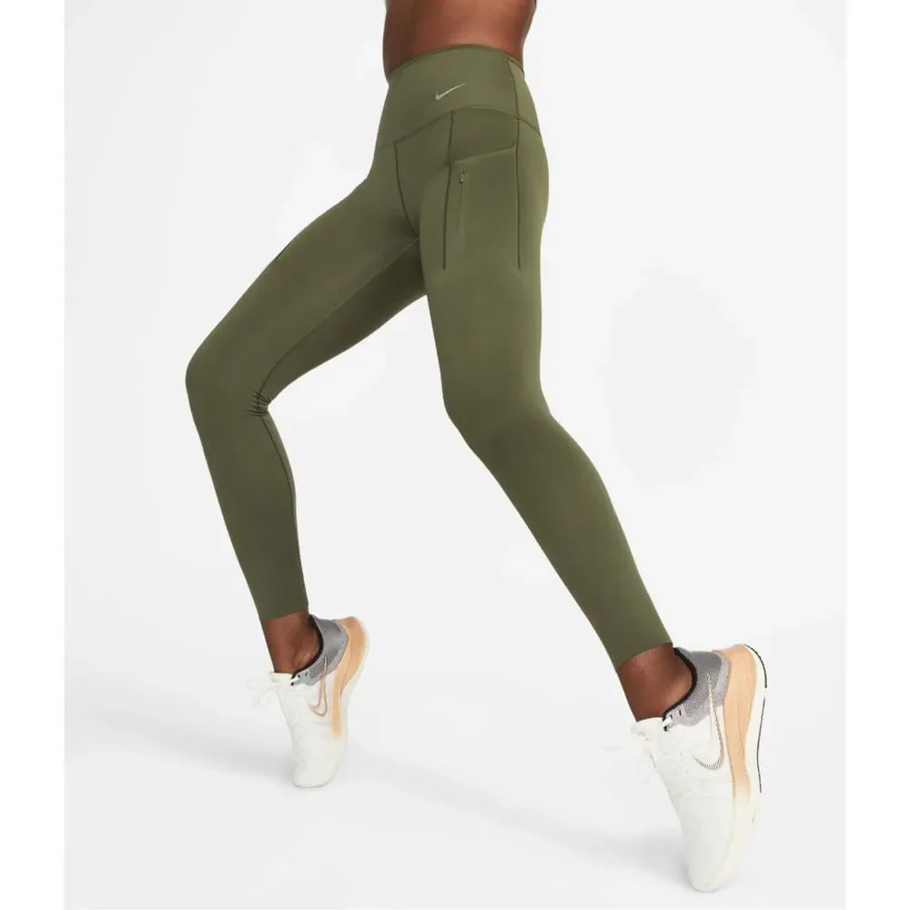 Nike Go High Waist Leggings With Pockets - Picture 1 of 9